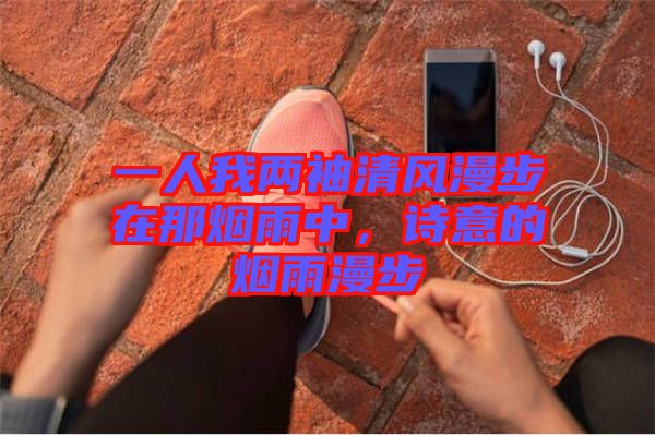 一人我兩袖清風(fēng)漫步在那煙雨中，詩意的煙雨漫步